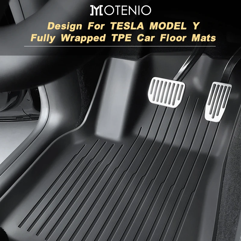 Design For Tesla Model Y (2020-2024) Rear Seat Protective Pad Trunk Mat Anti-Kick Pad Car Interior Accessories