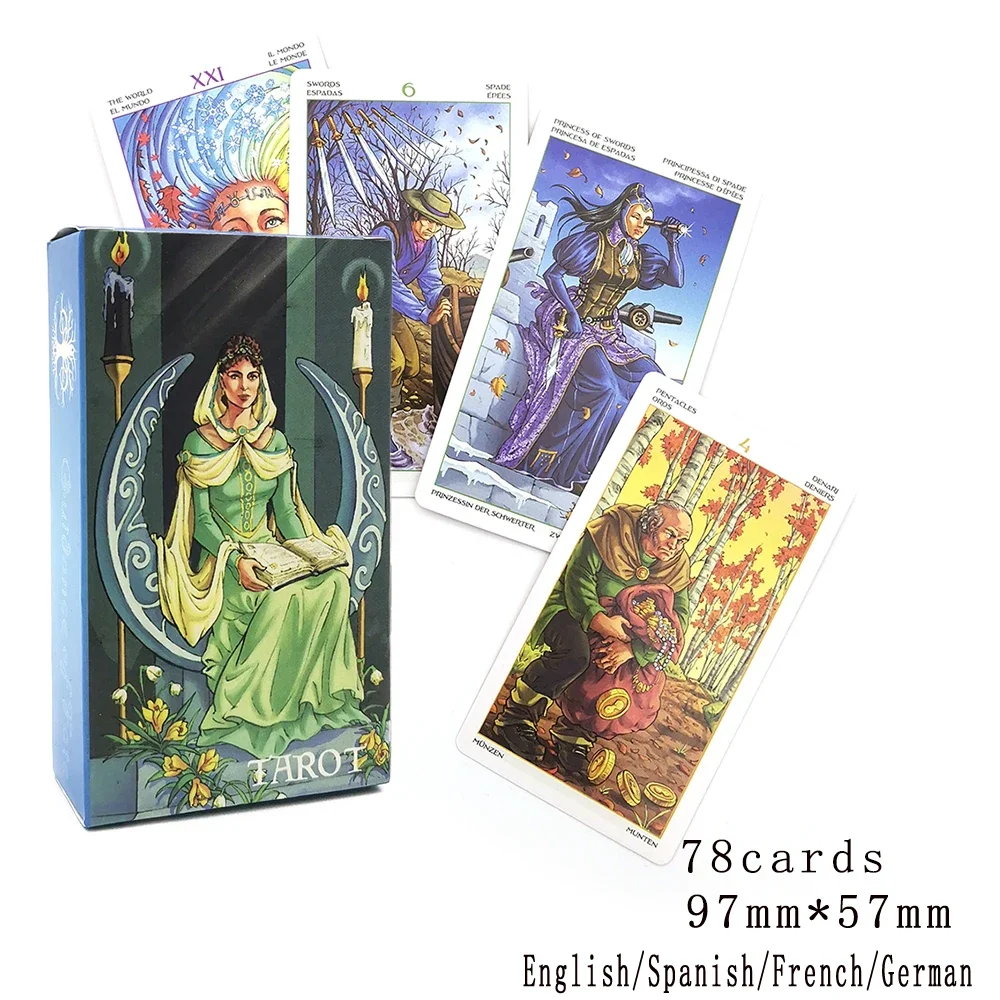 The Most popular Tarot Deck 78 Cards  Affectional Divination Fate Game Deck English Version  Palying Cards For Party Game 2021GO