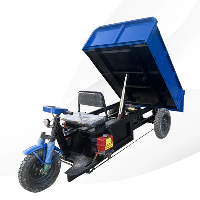 Carsfun Heavy Dut y Agricultural Dump Tricycle for Construction Diese l Dumper Tricycle Mine