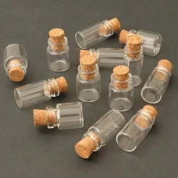 5pcs Dollhouse Mini Cork Glass Bottle Candy Glass Jar Miniature Food Play Model Decoration Scale Home Decor Doll Accessories