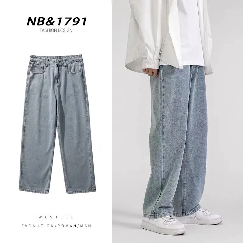 Classic Wide Leg Cargo Pants  New Streetwear Baggy Jeans New Spring Summer Men Korean Fashion Loose Straight  Clothing