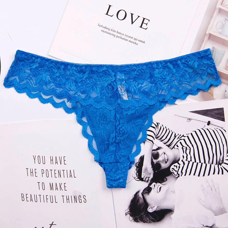 Sexy Ladies Cotton Mesh Transparent Panties Thongs String lingerie Fashion Low-Rise Women Underwear Seamless Briefs 1pcs 87169