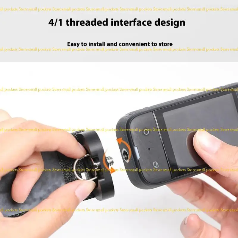 R1WD Slip Proof Mounting Base For Action Camera 360 Rotation Adjustable Compactly Design Secure Metal Grip