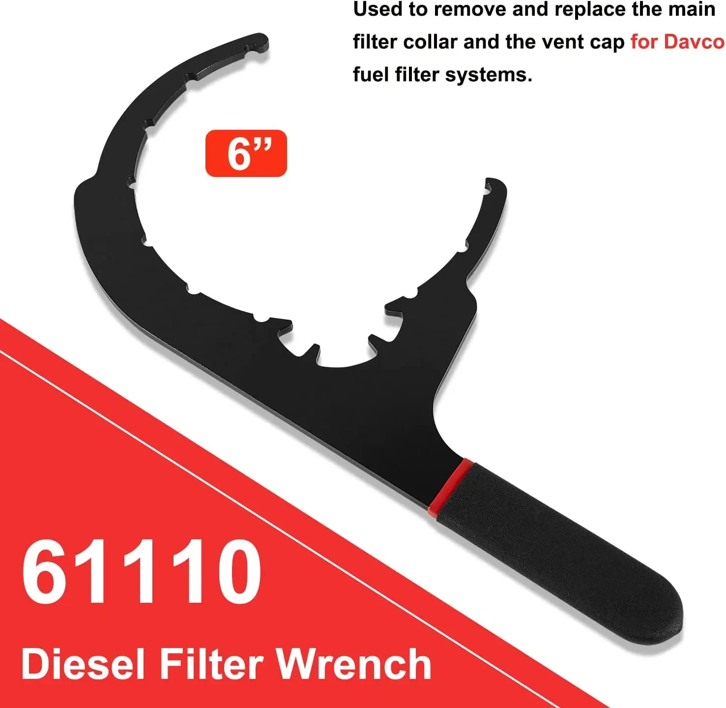 61110 Diesel Fuel Filter Wrench 6\