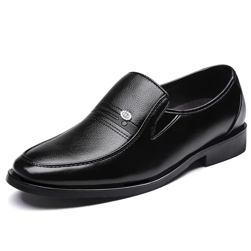 Genuine Leather Handmade Shoes Men Loafers Slip On Business Casual Shoes Classic Soft Leather Hombre Breathable Men Shoes Flat