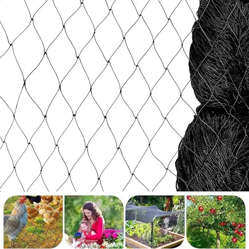 Anti Bird Bird-Prevention Net Netting Mesh For Fruit Crop Plant Tree Garden Proof Net 2.5/5cm Stretch Fencing Nylon Net