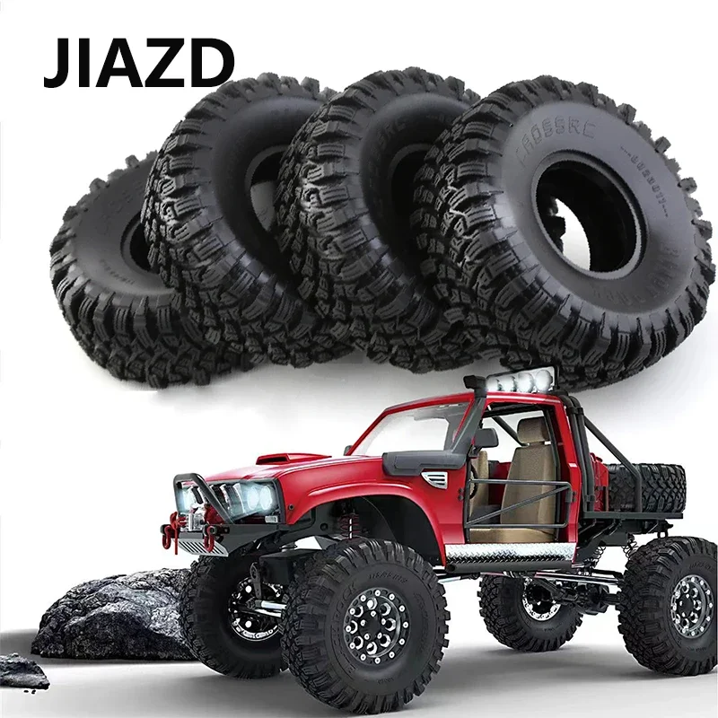 

RS 4pcs 1.9 Inch Rubber Tyre 115 * 45mm for 1/10 Rc Crawler Car Trax Trx4 Axial Scx10 Wraith Scx10 Yikong Rgt Wrangler 1.9 Wheel