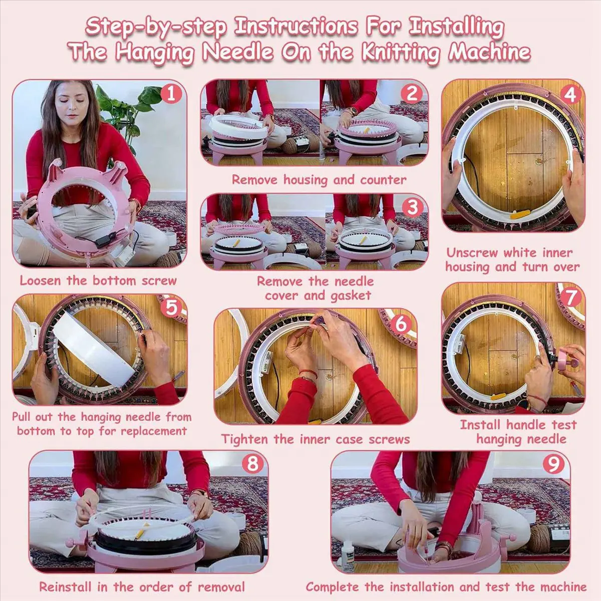 Запасные части для подвесных игл ABJS, 10 шт., совместимые с 48 спицами для вязальных машин