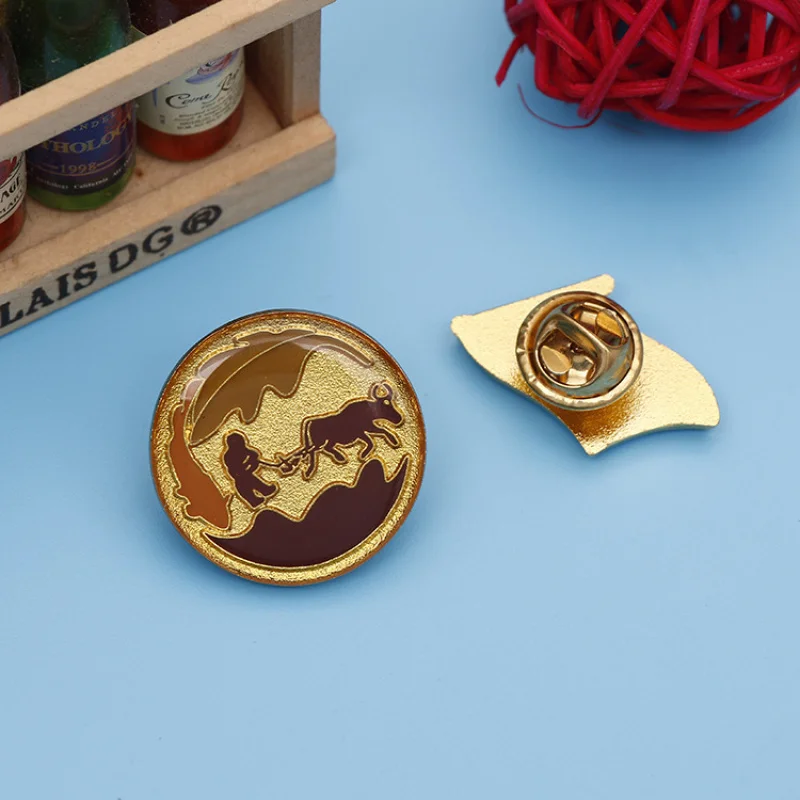 Customized Metal Cartoon Badge Enamel Painted Activity Commemorative Badge Class Badge Production