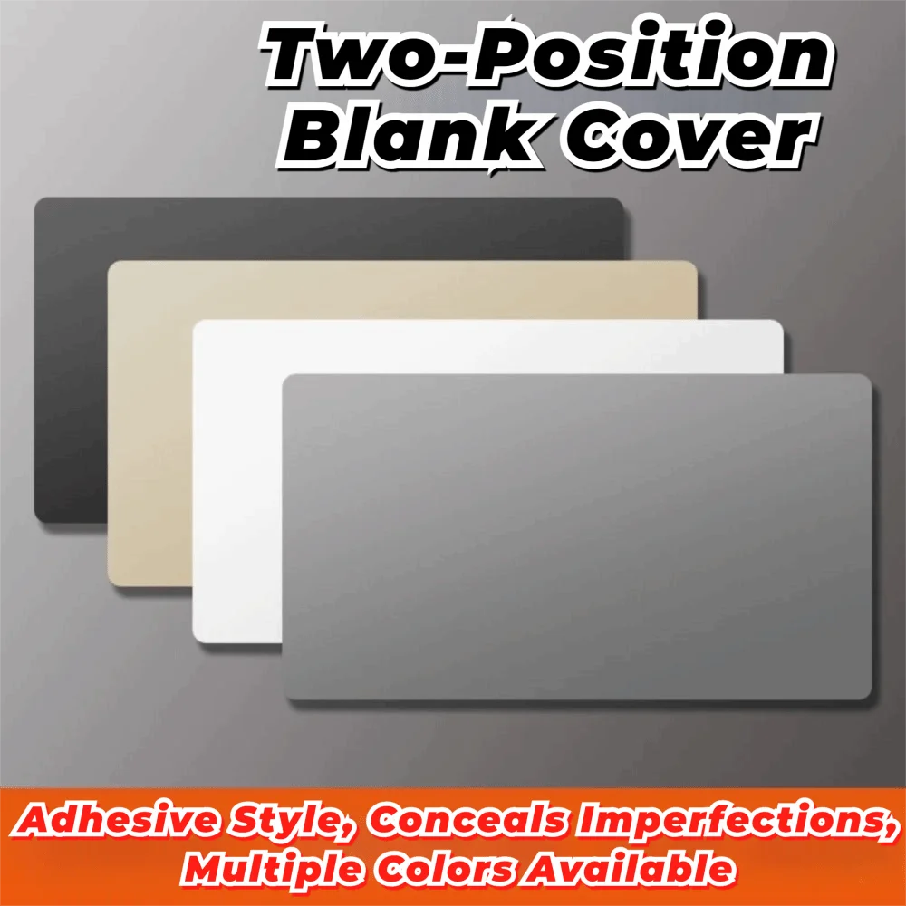 Wall Flange 86 Type Wall Hole Cover Self-adhesive White Panel Decor Cover Wall Blank Panel Electrical Supplies