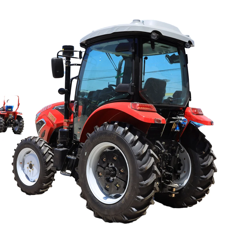 China Agriculture 4x4 Wheel 80hp-120hp High Power Tractor for Large Farmland