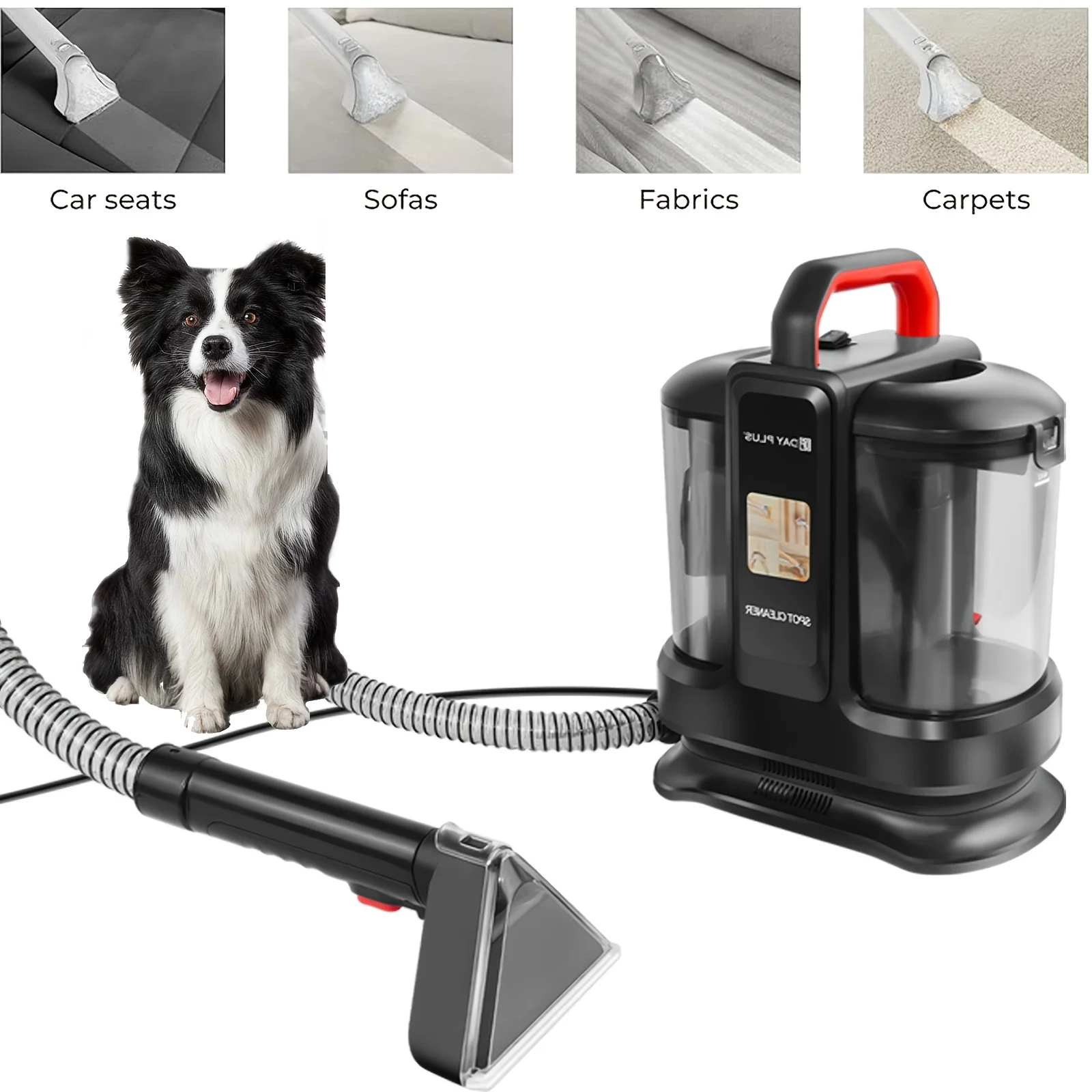 Aspirateur multifonctionnel pour tapis et moquettes, nettoie à sec et à l'eau, élimine les taches des tapis et des canapés