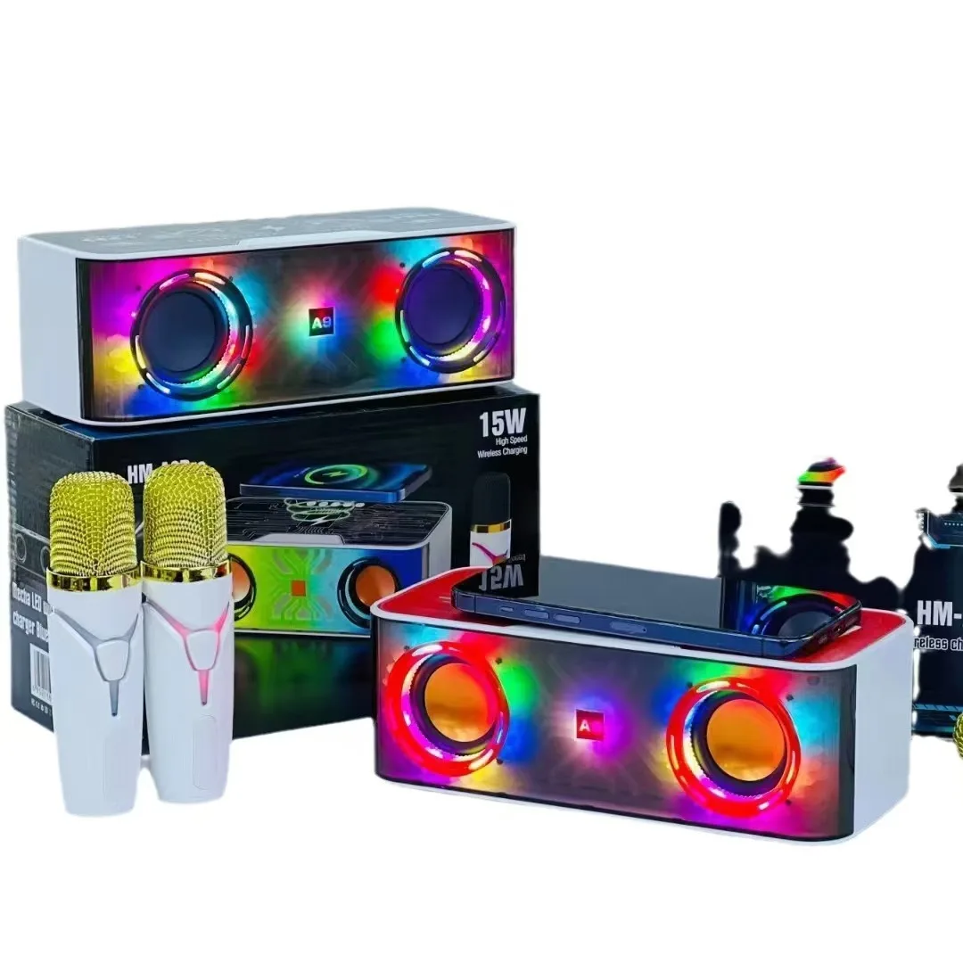 

A9 Pro Transparent Mechanical Wireless Home System Speaker With Microphones