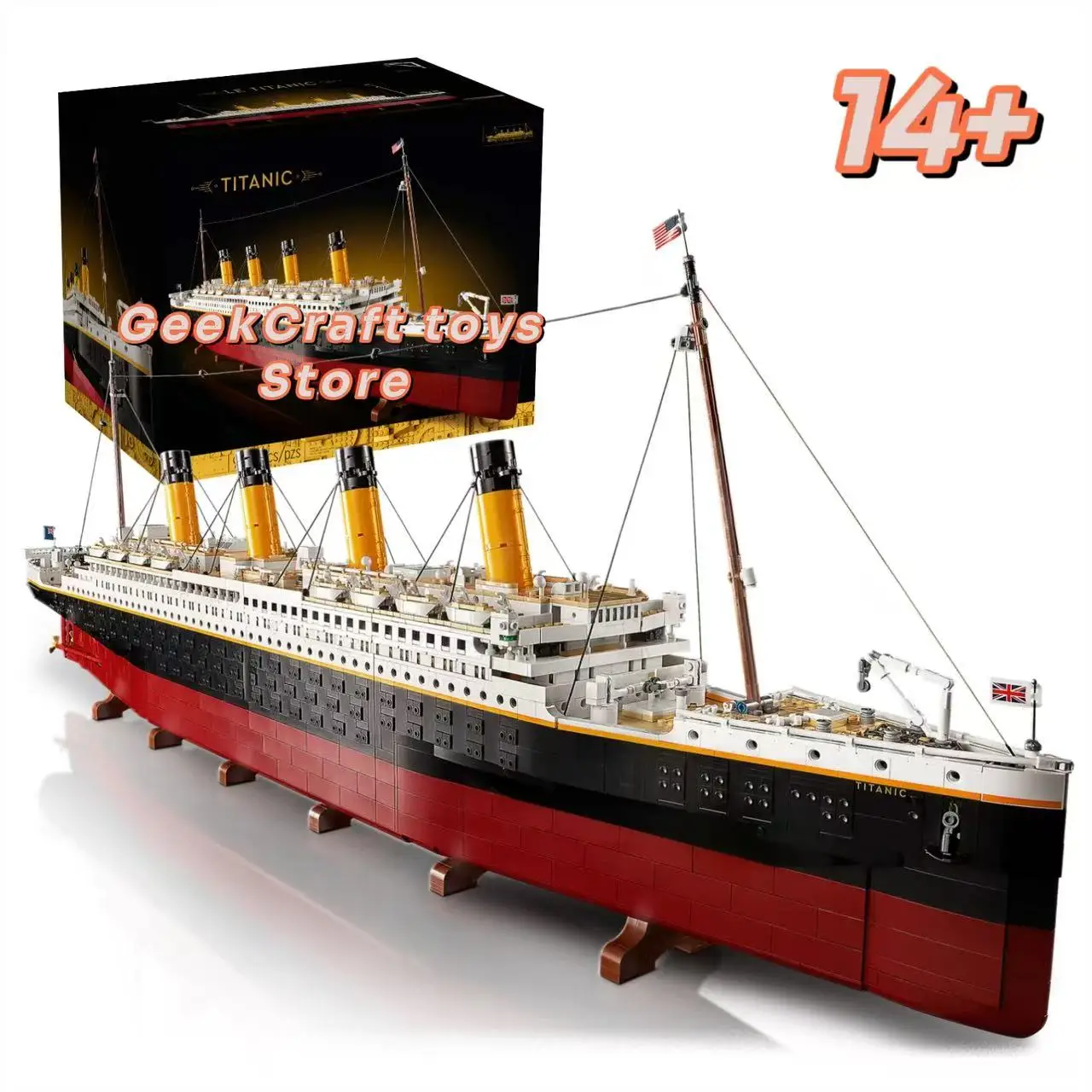 9090 pièces 1.35 mètres grand ensemble de modèles Titanic 10294, blocs de construction, cadeau pour adulte, décoration de collection