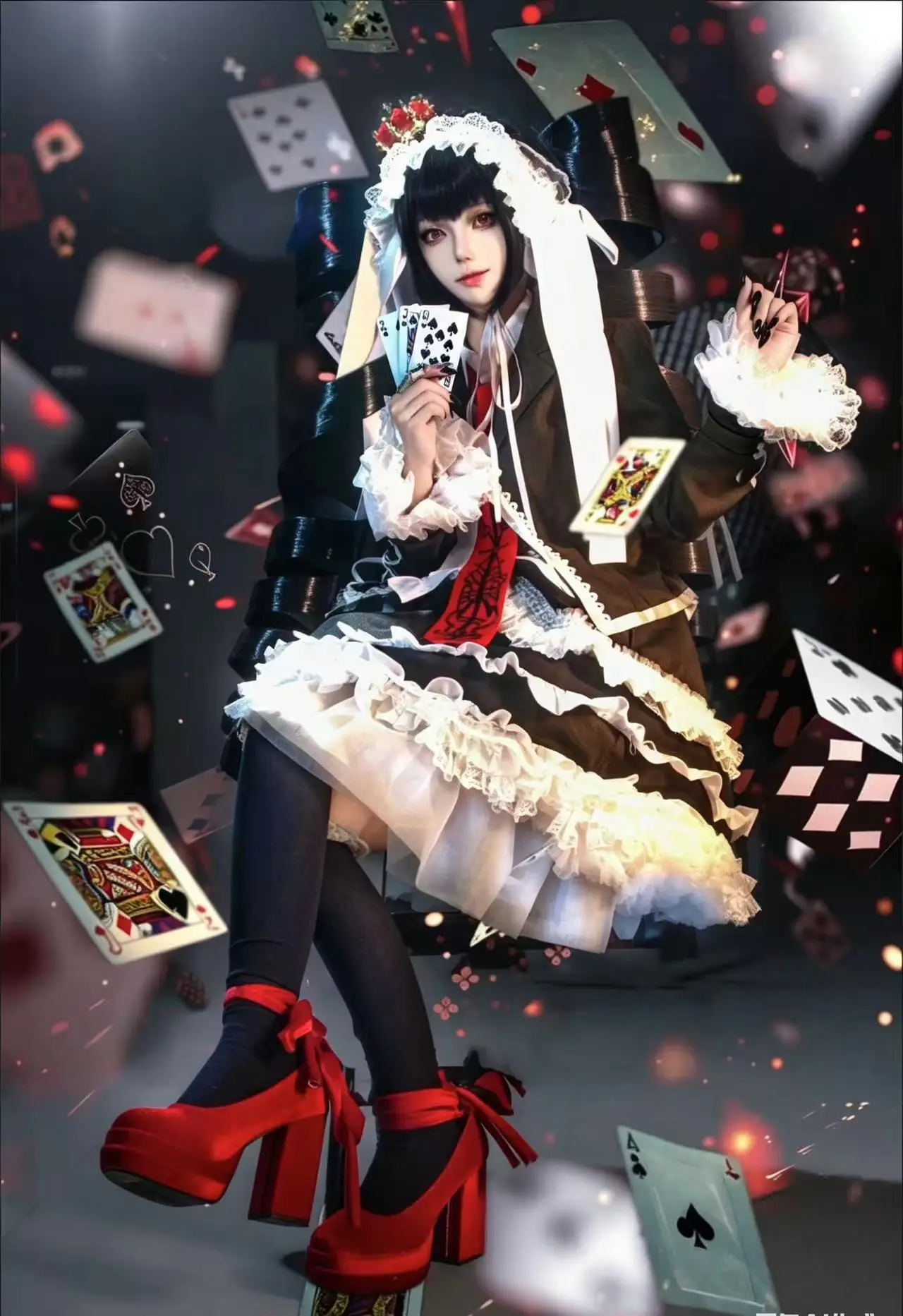 Celestia Ludenberg Cosplay Dress, Anime Cosplay Costume