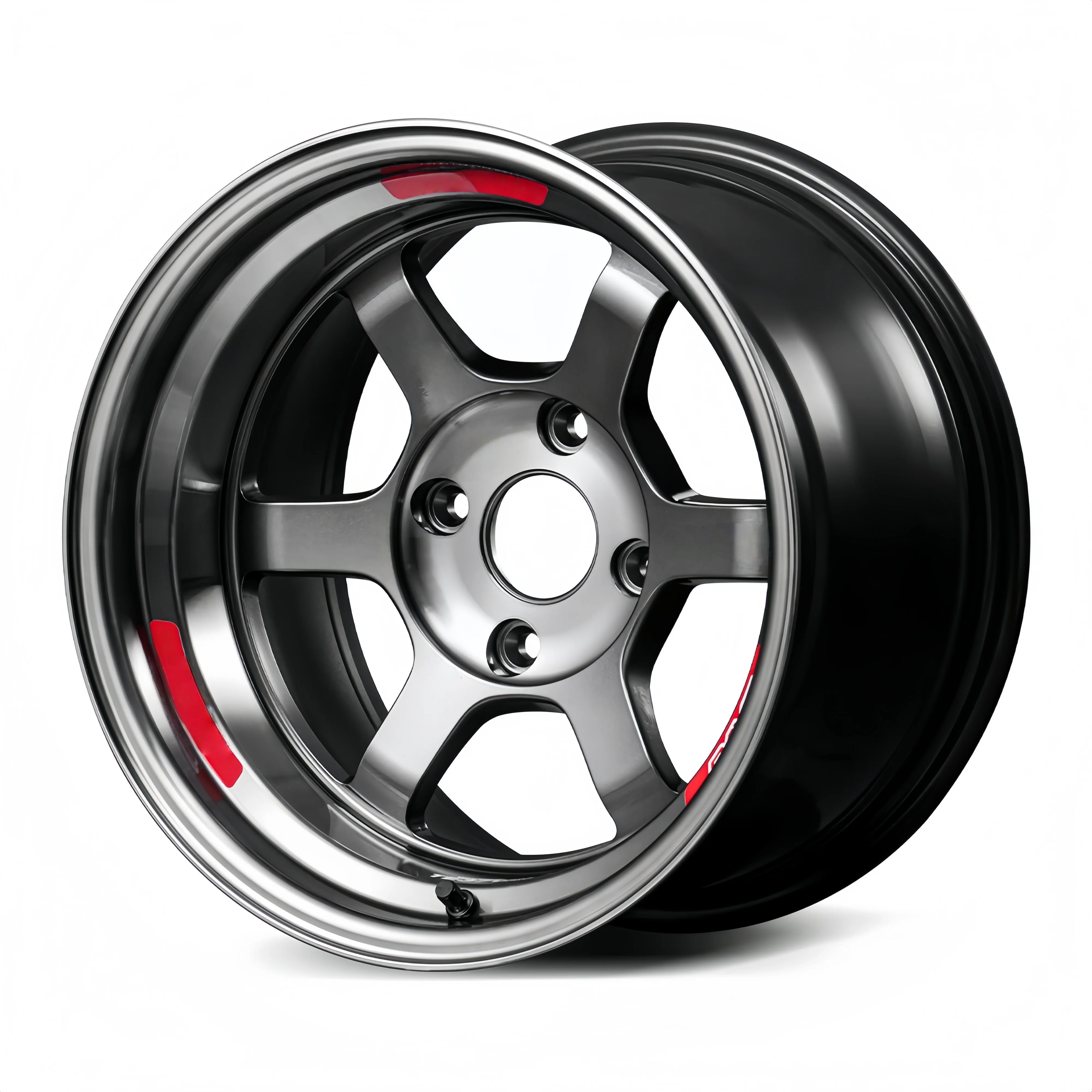 Custom 2-Piece Forged TE37 Wheels 17-24 Inch Deep Lip 5x114.3 5x120 Fit for F30 G20 F32 G22 M3 M4 350Z 370Z - view 3