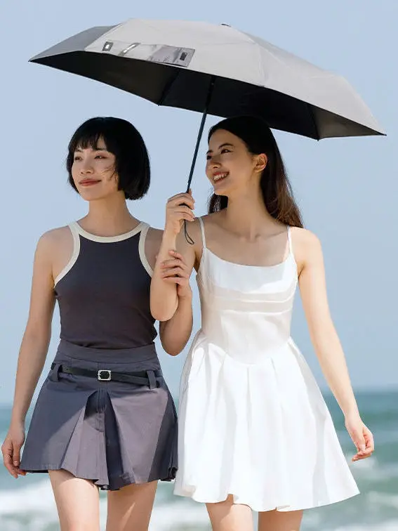 

Зонт-парасоль из банановых листьев, легкий, с защитой от солнца, легко складывающийся, с черным клеевым покрытием, УФ-защита, солнцезащитный зонт