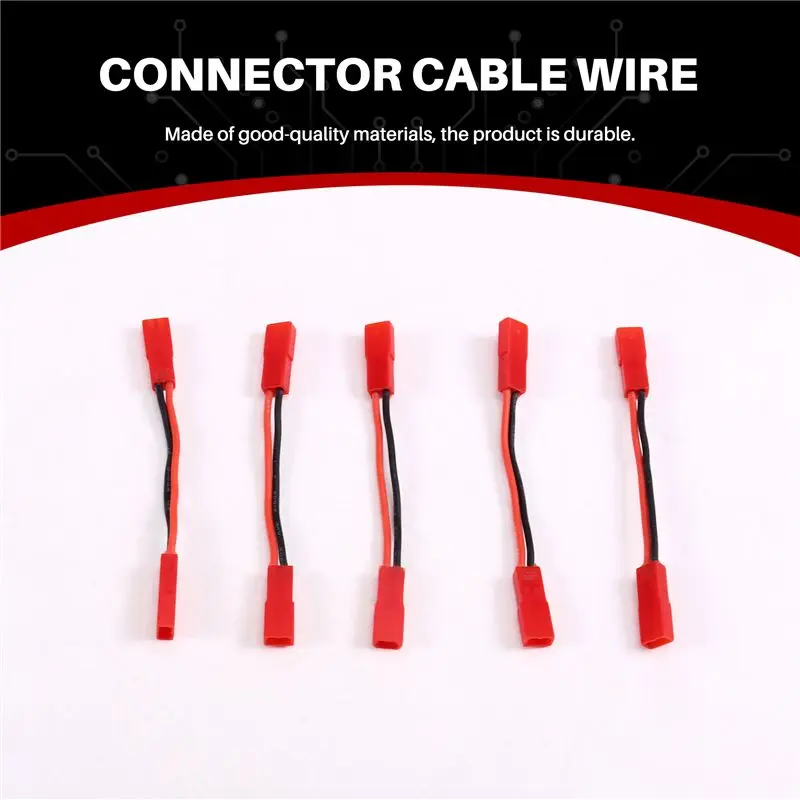 DT19 10PCS JST Plug Connector Cable 2 Pin Female to Female for RC Battery LED Lamp