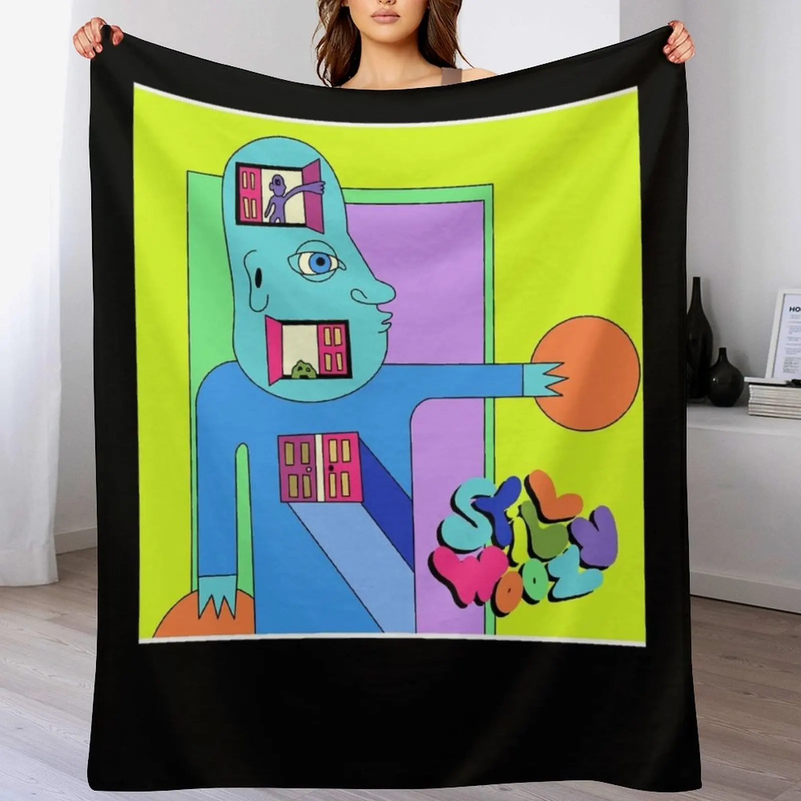 

Stills Woozys Albums Men Coveres Doodles Throw Blanket Picnic Decorative Beds Multi-Purpose Summer Blankets