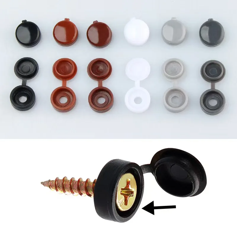 

Plastic Nails Screw Cap Decorative Covers 7 Colors Car Nut Nails Protective Caps Self-tapping Screws Cover Furniture Hardware