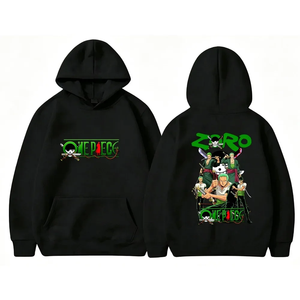 One Piece Zoro Anime Print Hoodie Kinder Jungen Mädchen Unisex Langarm Freizeit Pullover Kapuzenpullover Kinder Alltags-Oberteil – Detail 12