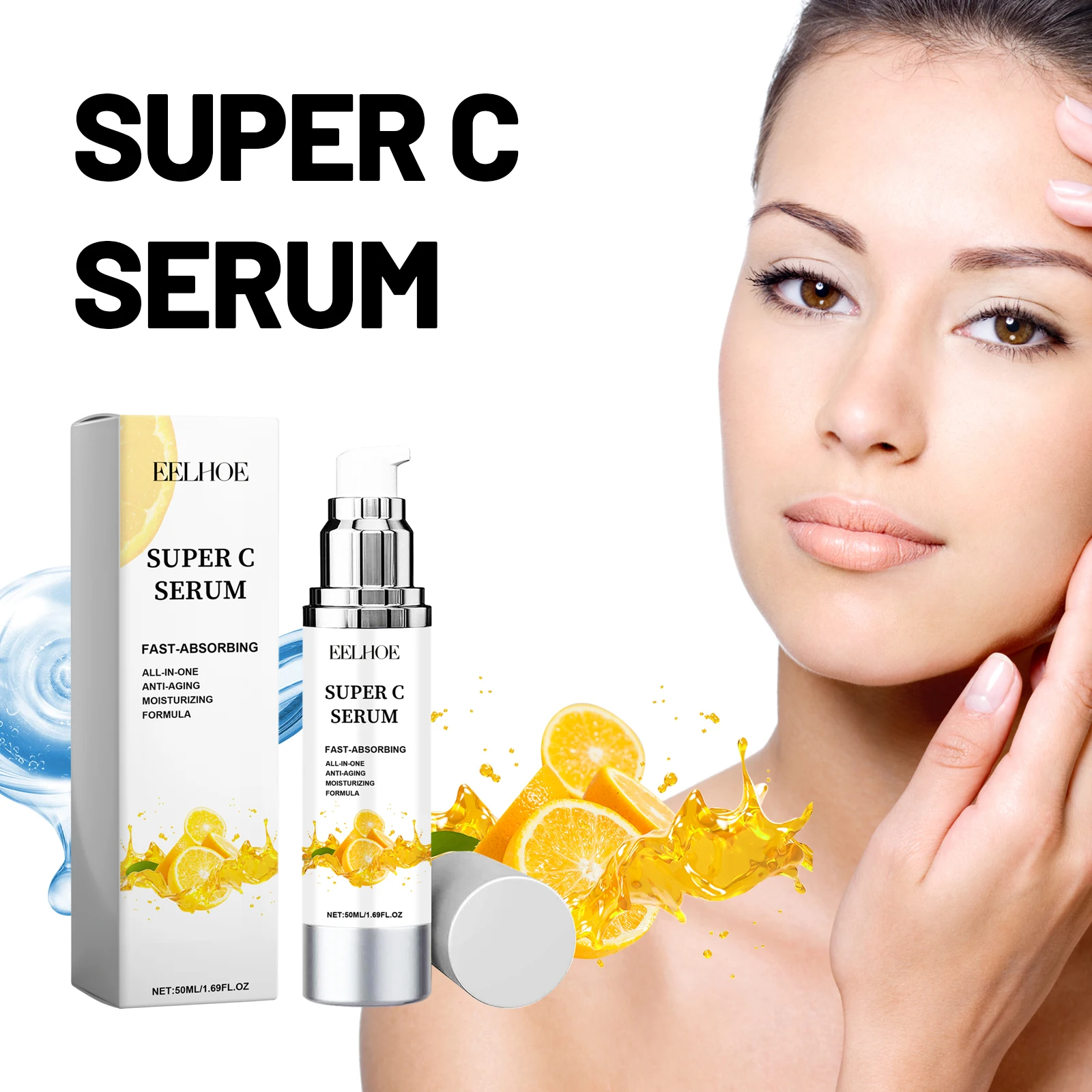 

EELHOE Vitamin C essence whitening skin moisturizing moisturizing soft and delicate skin essence