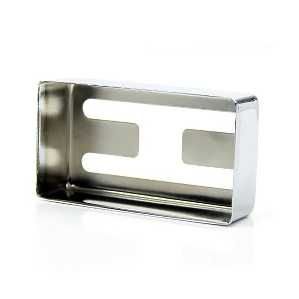 Electric Guitar Humbucker Pickup Cover Silver Copper Alloy Plated Semi Sealed 71x39x19mm Signal Clarity