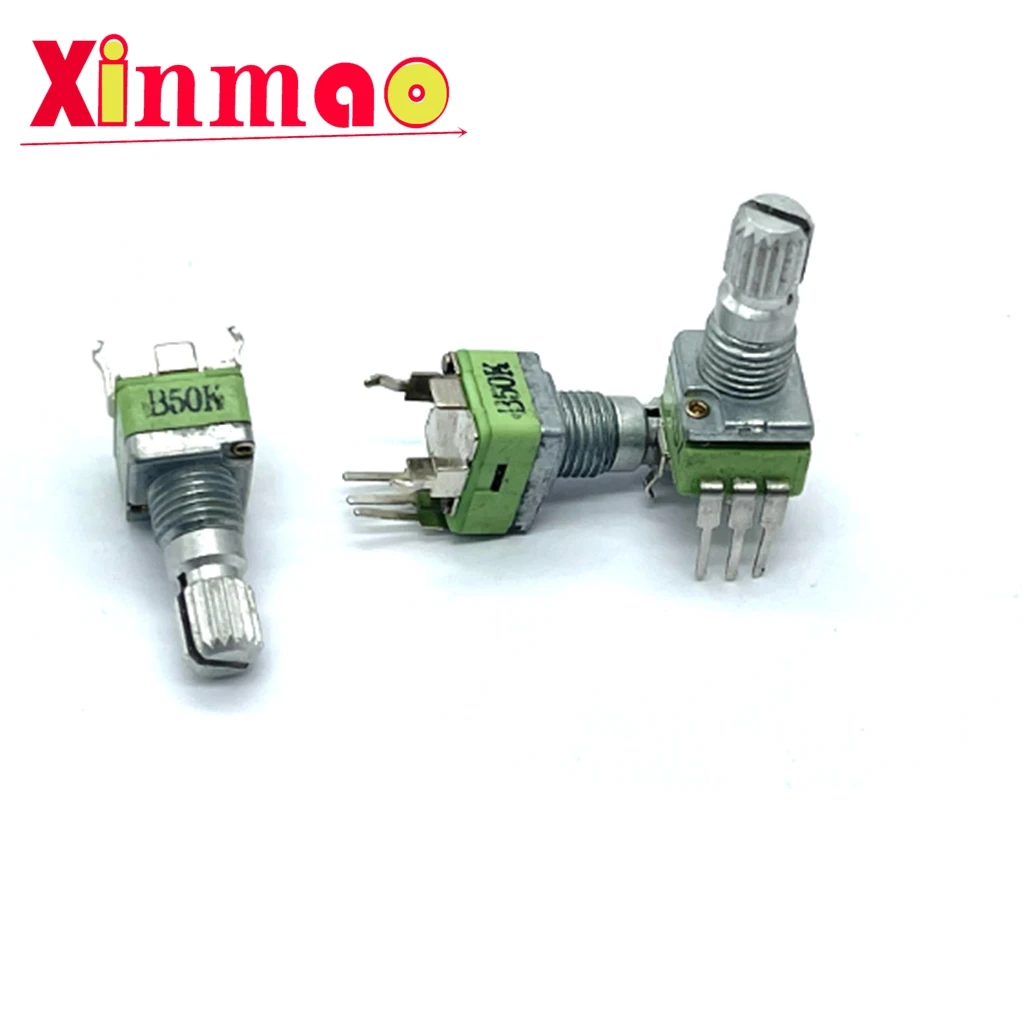 ALPHA Taiwan Aihua RD901F-40E1/40E3 precision single potentiometer 2 positioning B50K axis length 15mm