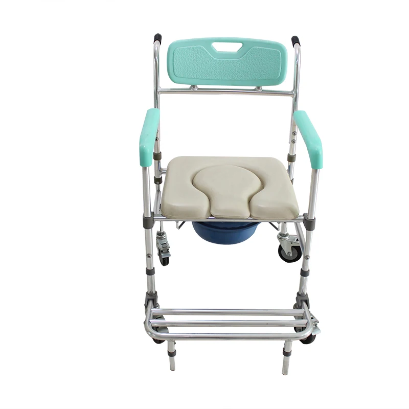 

Shower Toilet ChairManual Patient Lift Transfer ChairMobile Nursing Disabled Toilet Chair