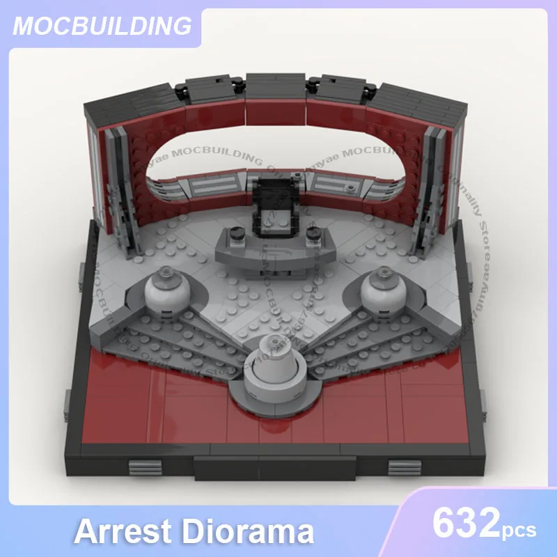 

MOC Building Blocks Palpatine's Arrest Diorama Model DIY Assemble Bricks Space Collection Display Creative Toys Gifts 632PCS