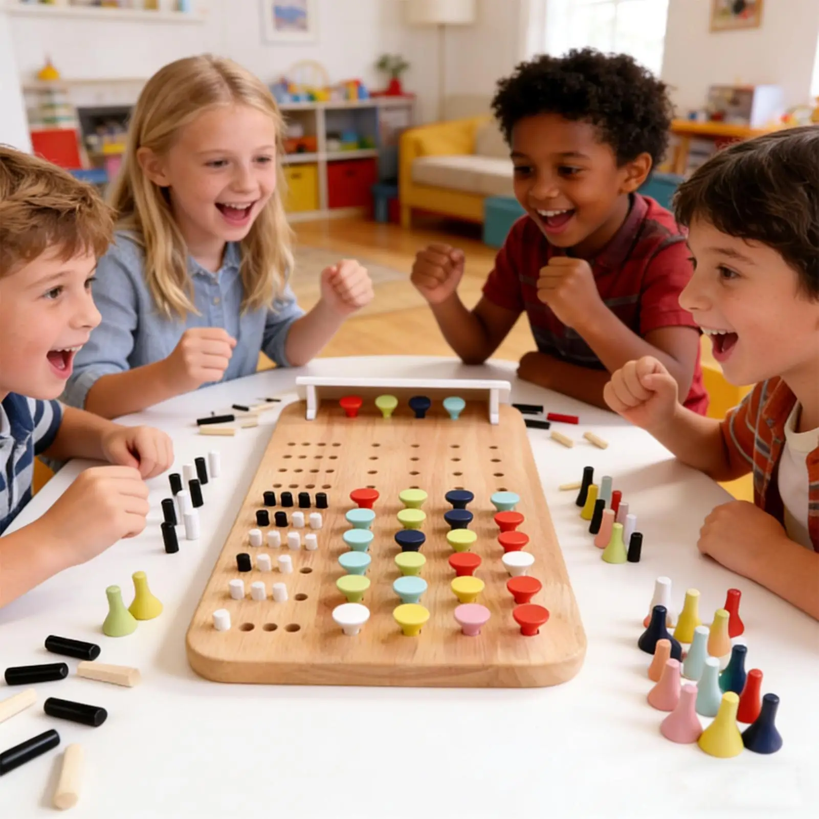 

Funny Wooden Board Game Parent Child Interactive Stick Logical Game Two Person Battle Game for Party Entertainment