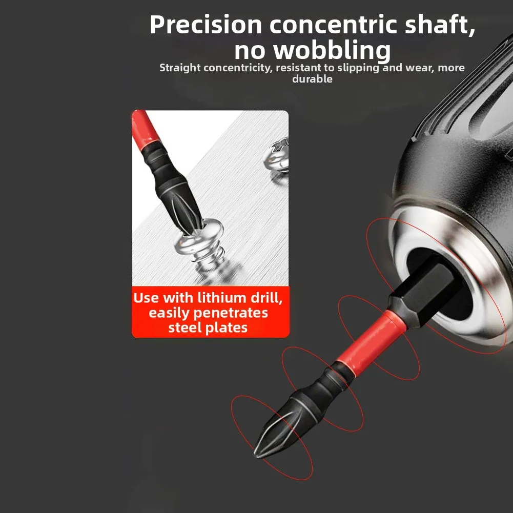 

1set Screwdriver Bit Extension Rod Socket With Waist Belt Buckle Cross Hex Slotted Screwdriver Bit For Automotive Mechanical