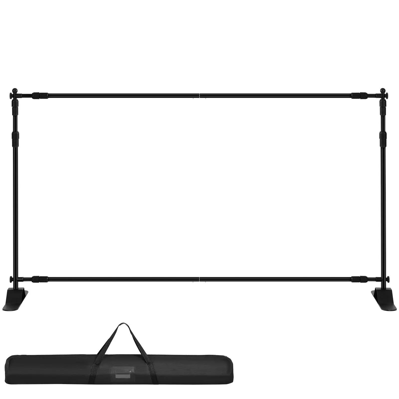 

Регулируемая подставка для фона 8x8 футов, сверхпрочная, для баннеров и фонов, с сумкой для переноски, для фотозон, свадеб и выставок