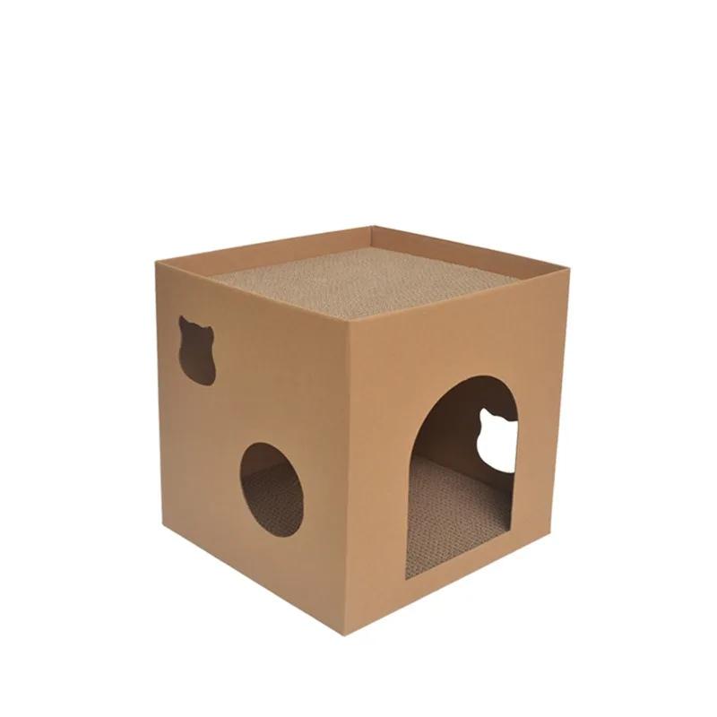 Cat Cardboard Box House Scraper Sharpening Claw Kitten Play cat scratch board Scratch Toy For Cats