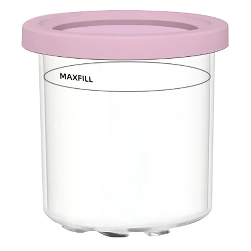 닌자 크리미 NC300s 시리즈 호환 아이스크림 메이커용 교체용 컵 - 2개입 밀폐 뚜껑 포함 보관 용기