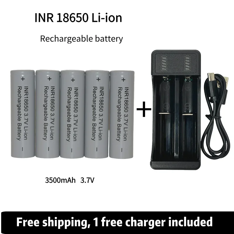 Free Shipping NRC18650BD charger 3.7v Rechargeable Battery 3500mAh 25A 18650Battery Lithium Ion Power Battery for electric tool