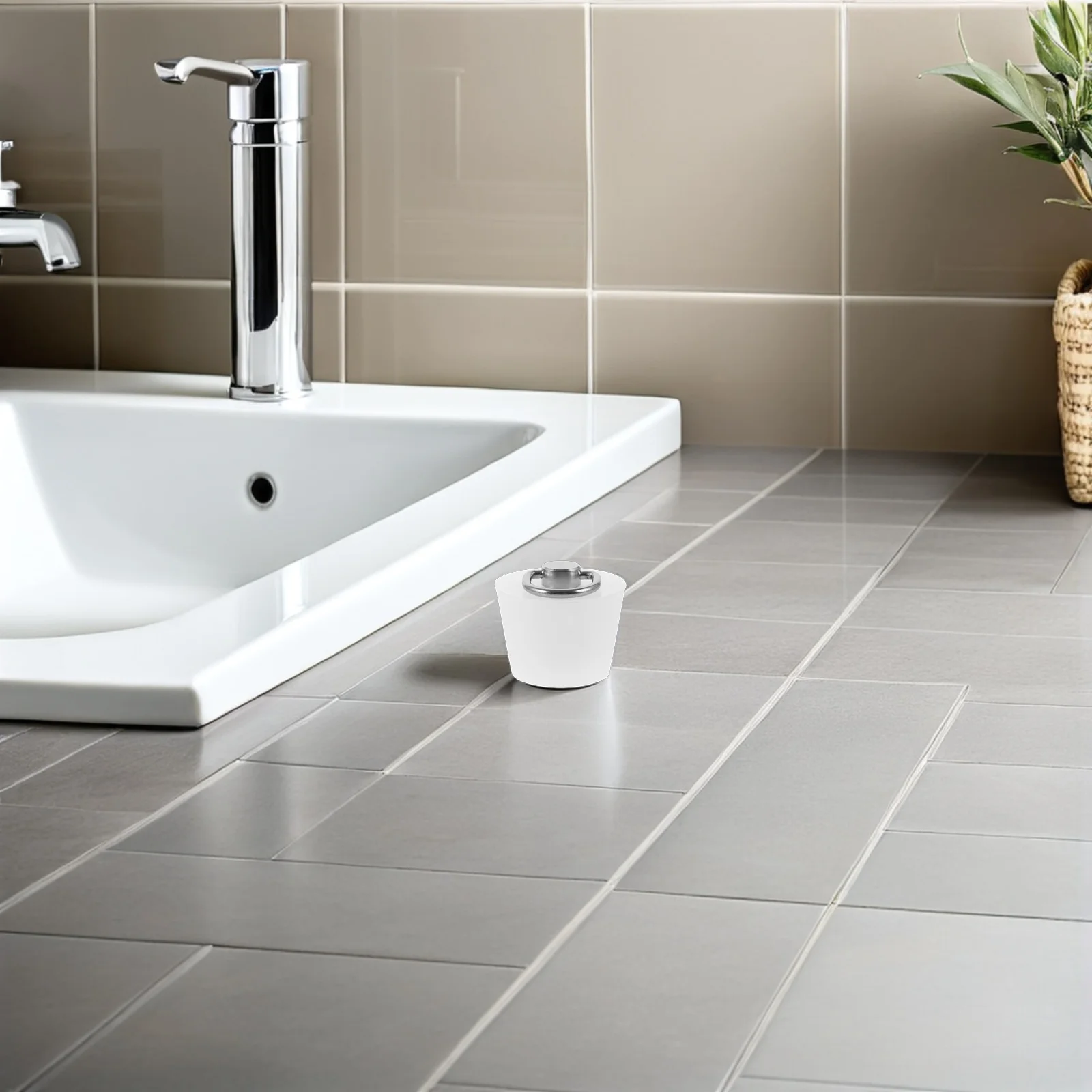 

Sink Stopper for Bathroom and Kitchen Heavy-Duty Tub Drain Block with Short Pull Ring Fit Vanity Basin Shower Tray Decorative