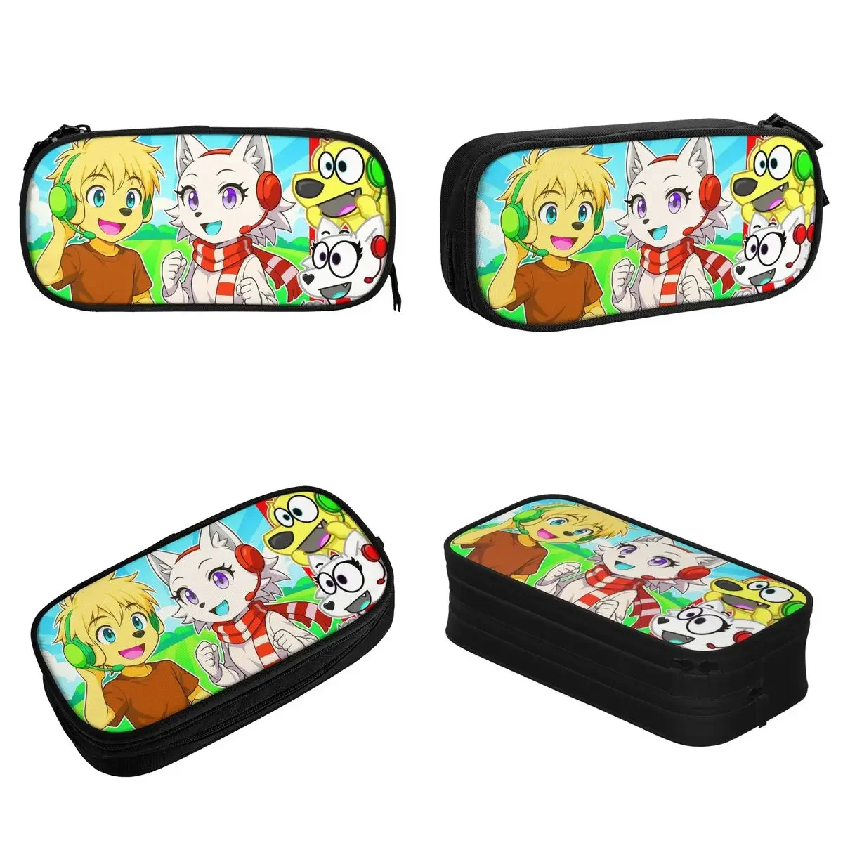Fashion Tylers And Snowi Gaming Pencil Cases Game Anime Pencilcases Pen Box for Student Bags School Supplies Gifts Stationery