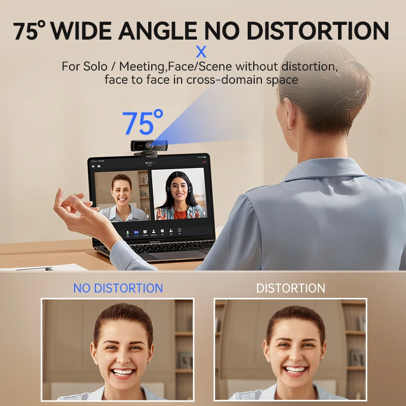 Веб-камера AUSDOM AW651 HDR 2K с автофокусом, 1080P, 60 кадров/с