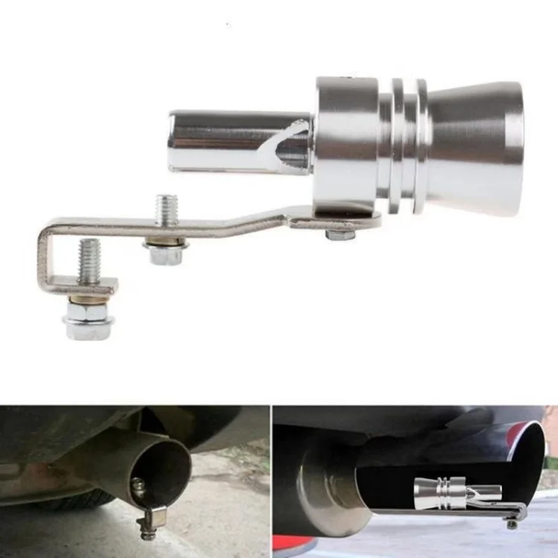 M/L Size Universal Simulator Whistler Exhaust Fake Turbo Whistle Pipe Sound Muffler Blow Off Tunning