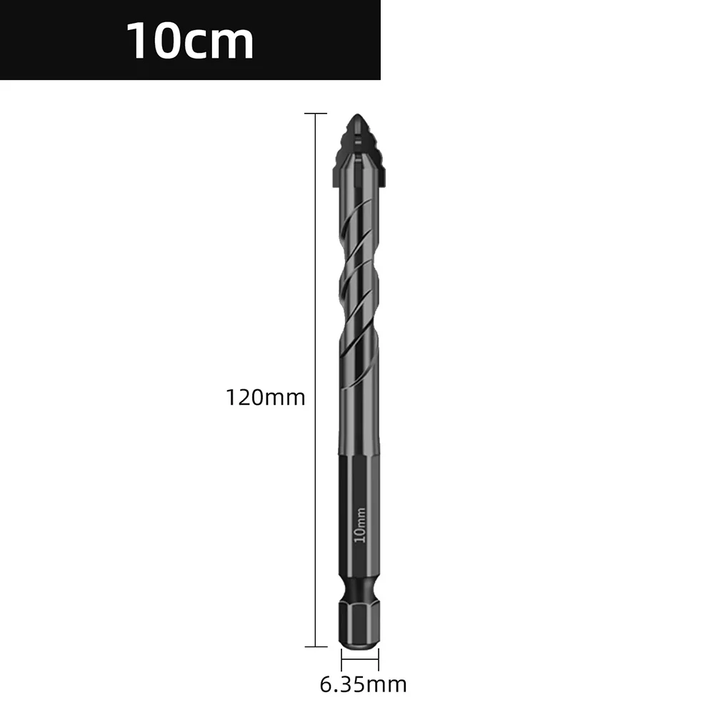 Broca triangular excéntrica eficiente, 1 pieza, diseñada para perforar a través de baldosas de vidrio con precisión de uso de Material de carburo