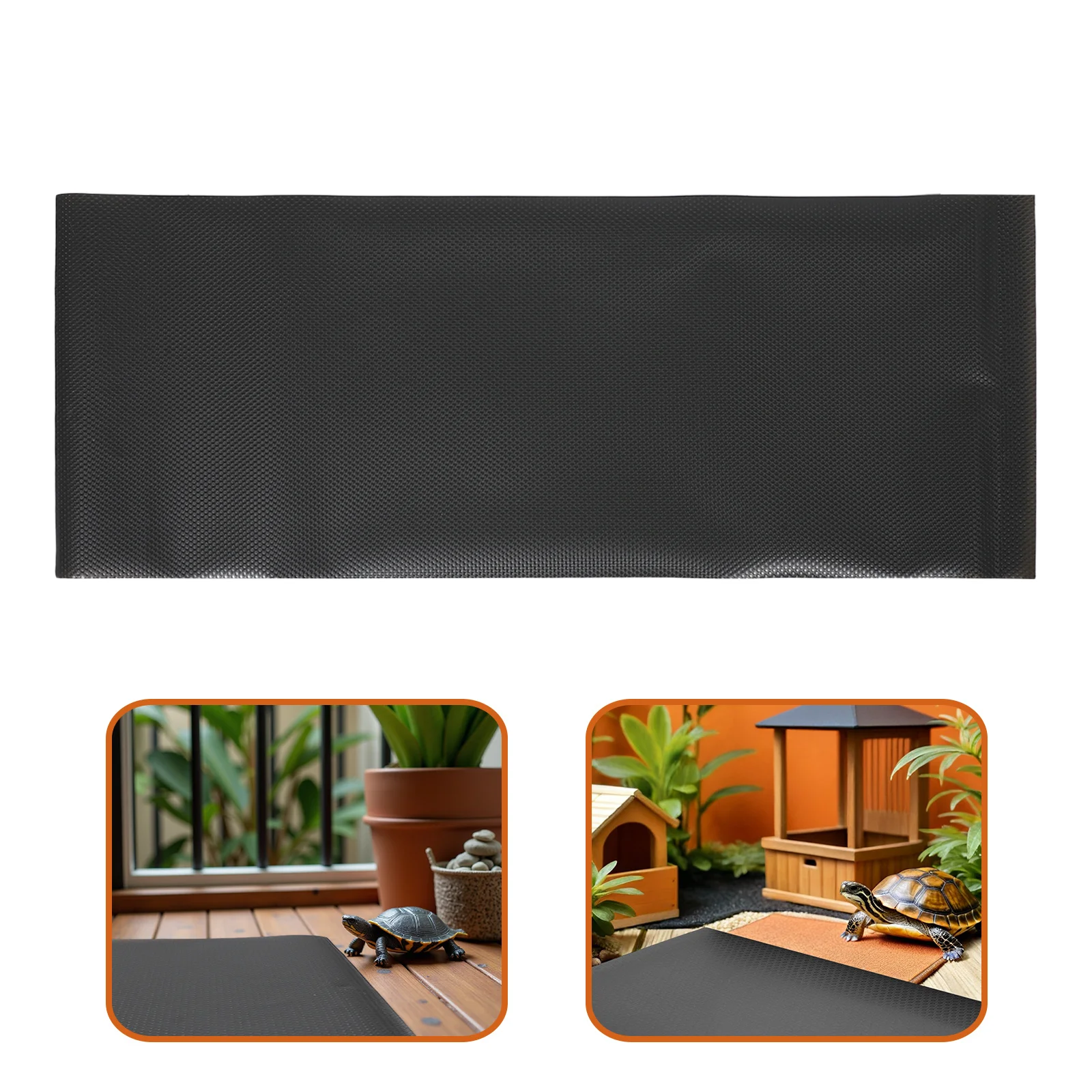 

3pcs Reptile Substrate Mat 40X100Cm Black Waterproof Washable Terrarium Carpet For Leopard Gecko Bearded Dragon Lizard Enclosure