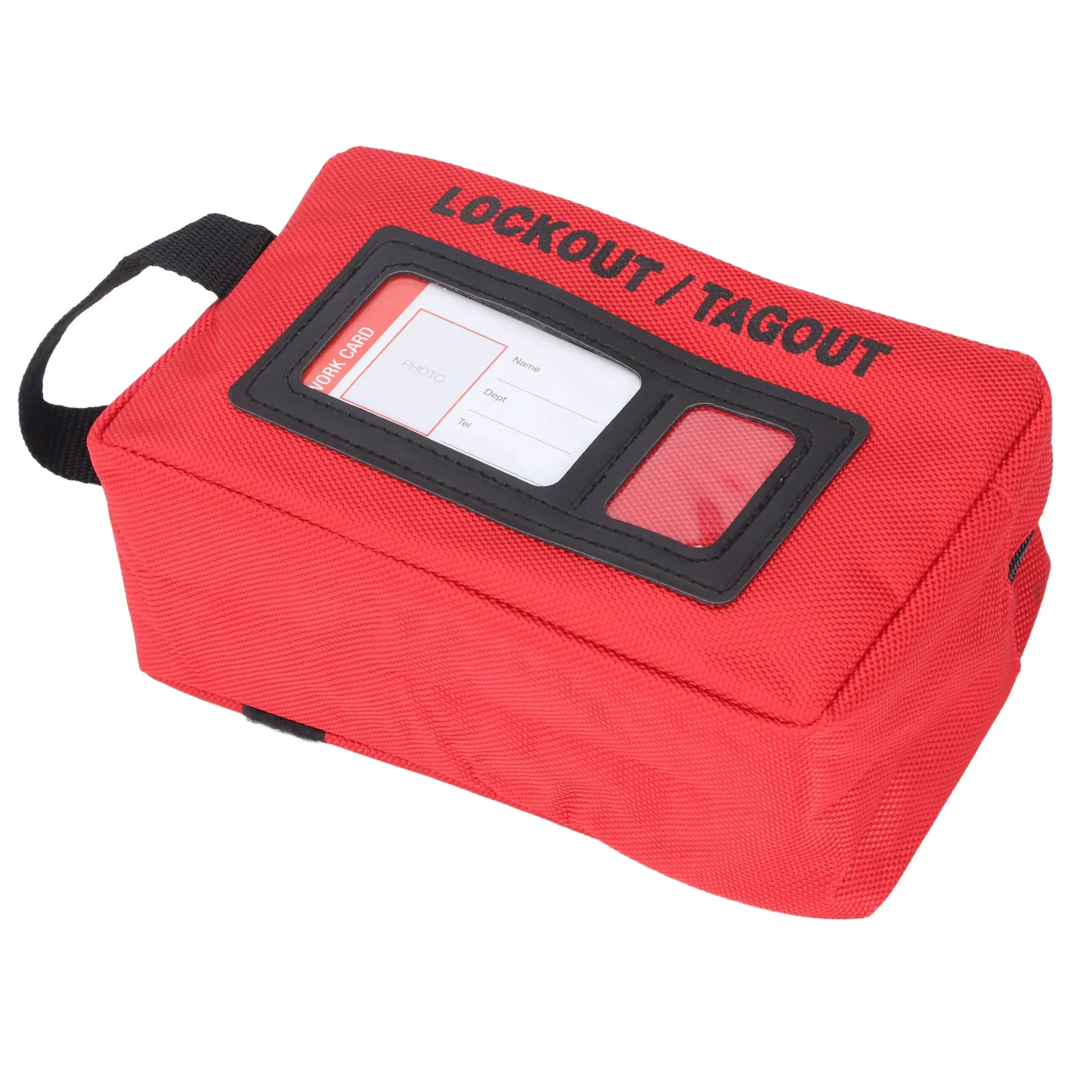 Lockout Tagout Storage Bag Polyester Cloth Large Capacity Heat Resistant Lockout Bag Portable High Strength for Home Industry