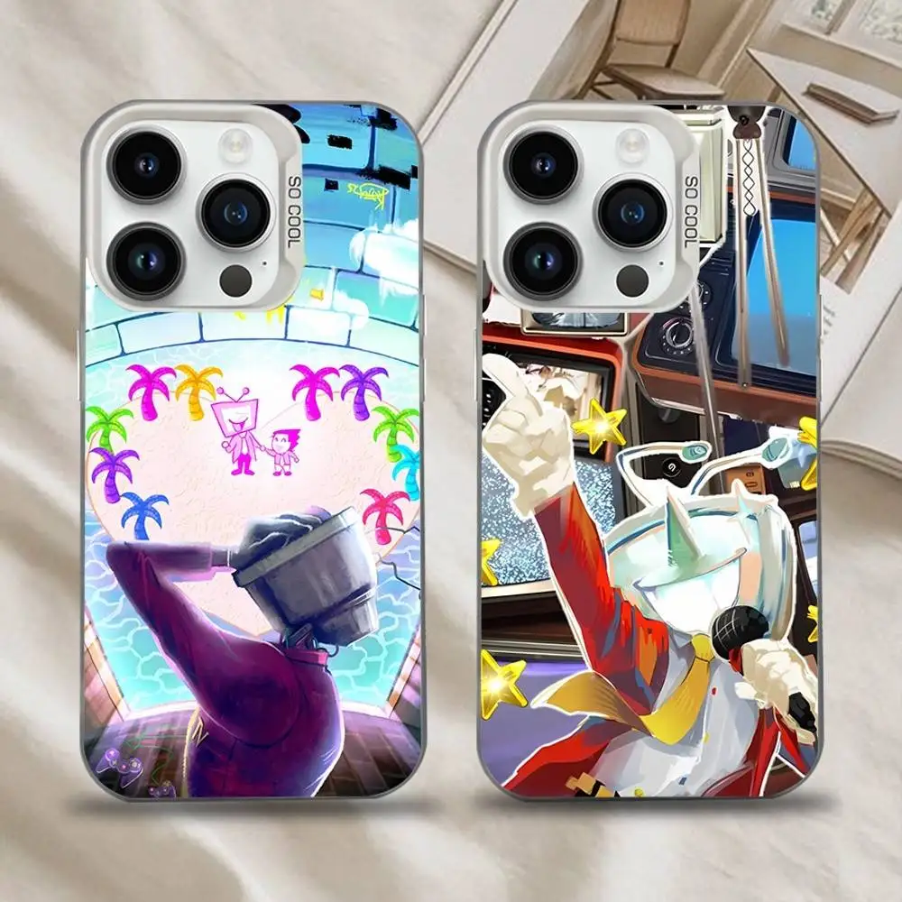 

D-Deltarune Tenna White Matte Shockproof CoverPhone Case For iPhone 17,16,15,14,13,12,11,Pro,XS,Max,Plus,Mini,SE4,E