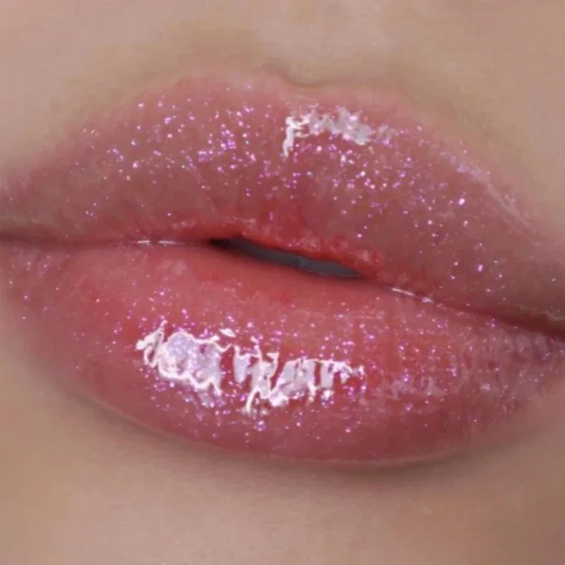 Spiegel Fijne Glitter Heldere Lipgloss Parelmoer Glanzende Vloeibare Lippenstift Langdurige Waterdichte Crystal Jelly Lip Olie Verzorging Make-Up