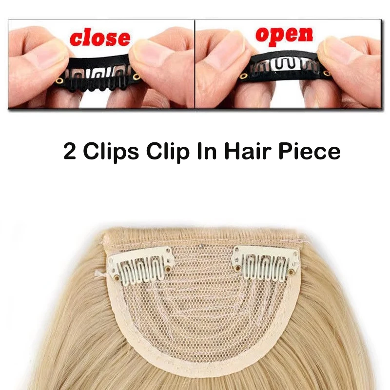 Synthetic Front Fringe Clip In Hair Bangs Hair Extensions  Heat Resistant Wig  Hairpiece For Women