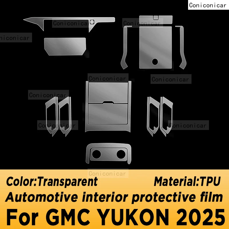 

Для GMC YOKON 2025 панель навигационного экрана автомобильный интерьер защитная пленка из ТПУ аксессуары против царапин