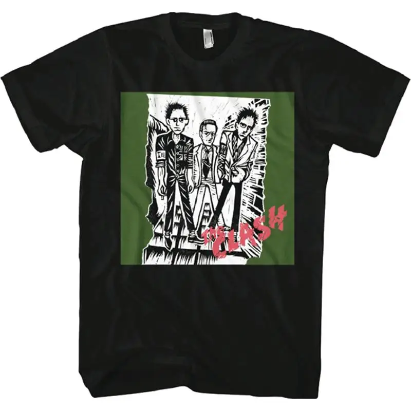 

Футболка с логотипом альбома The Clash 1St S M L Xl 2Xl Новые официальные товары