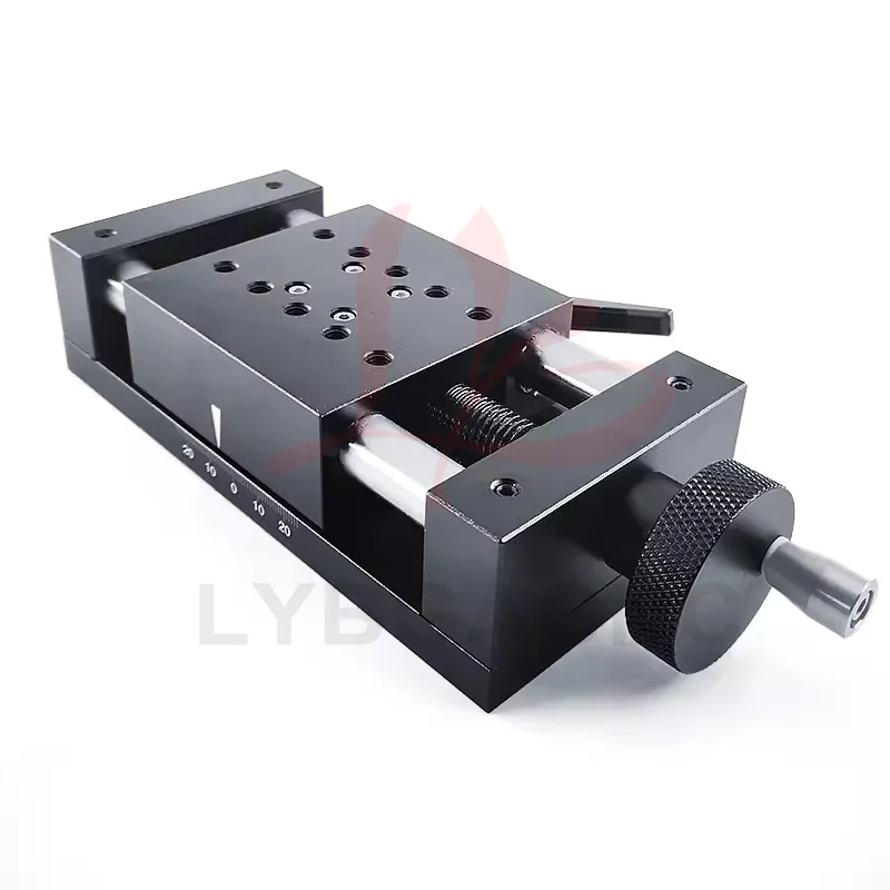 LY DIY XYZ Axis 80MM Width Heavy-duty Sliding Table Manual Precision Displacement Bench Mini Shift Worktable Adjusting Worktable