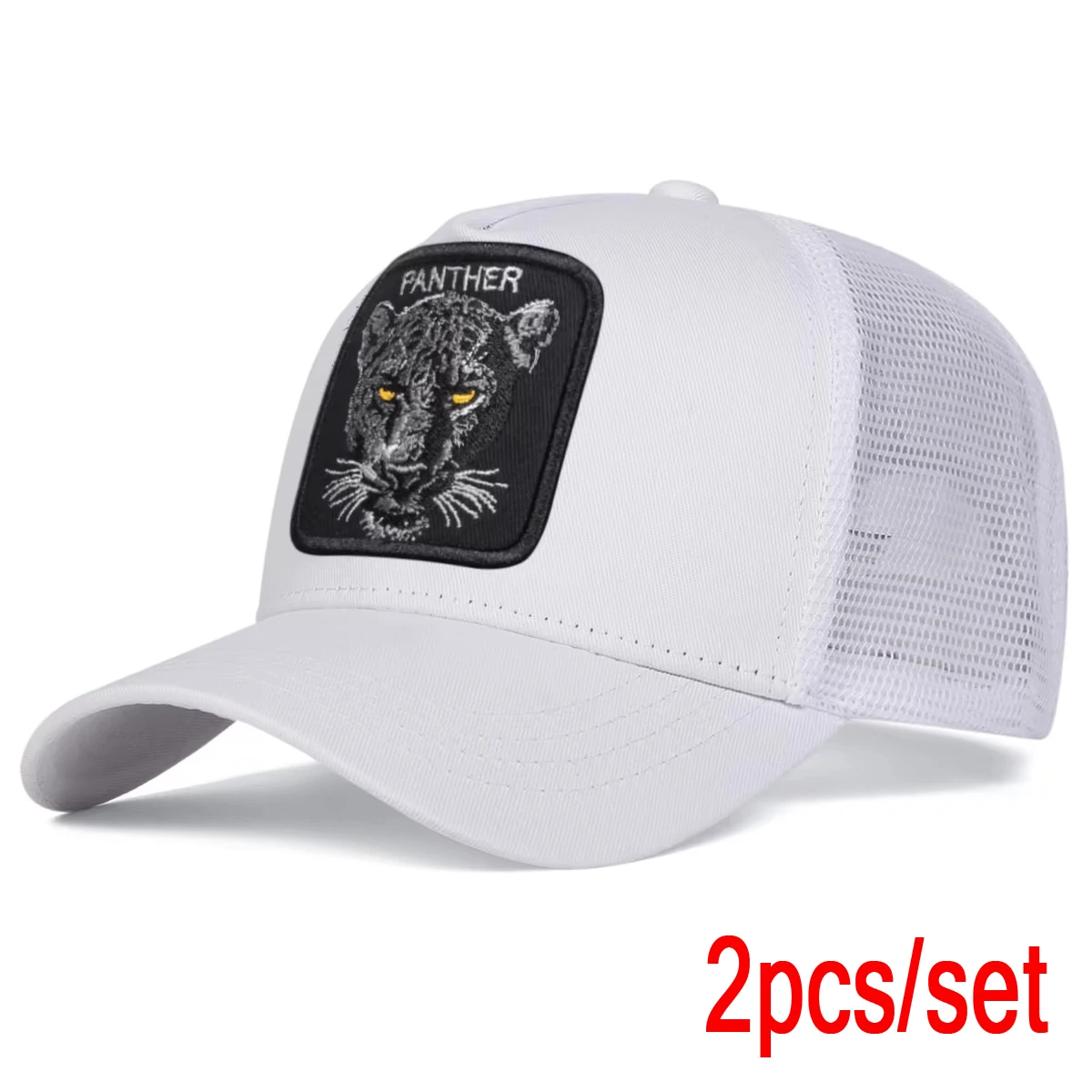 Unisex PANTHER Embroidery Baseball Net Caps Spring and Summer Outdoor Adjustable Casual Hats Sunscreen Hat image 3